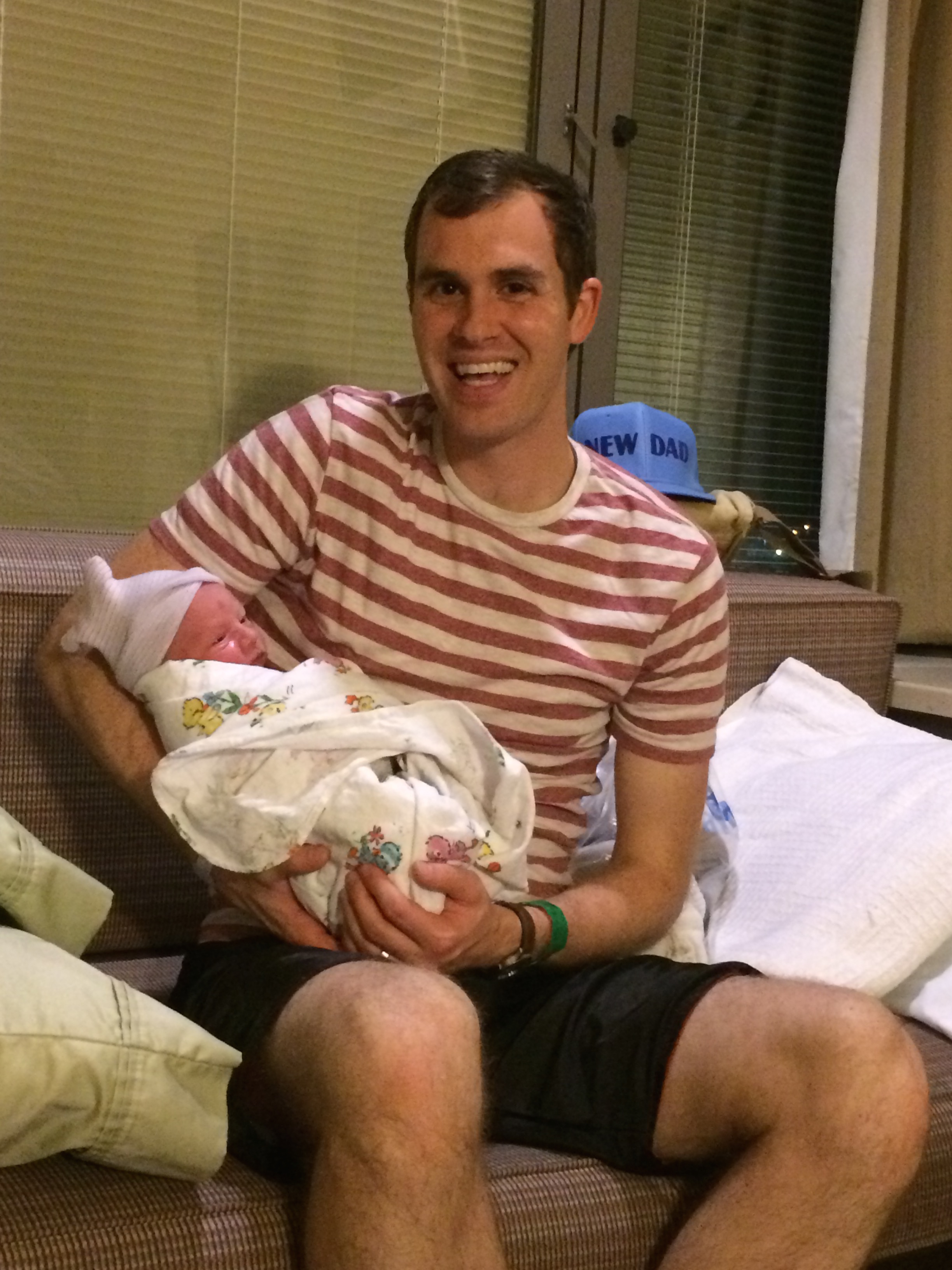 Micah Holding Denver After Birth